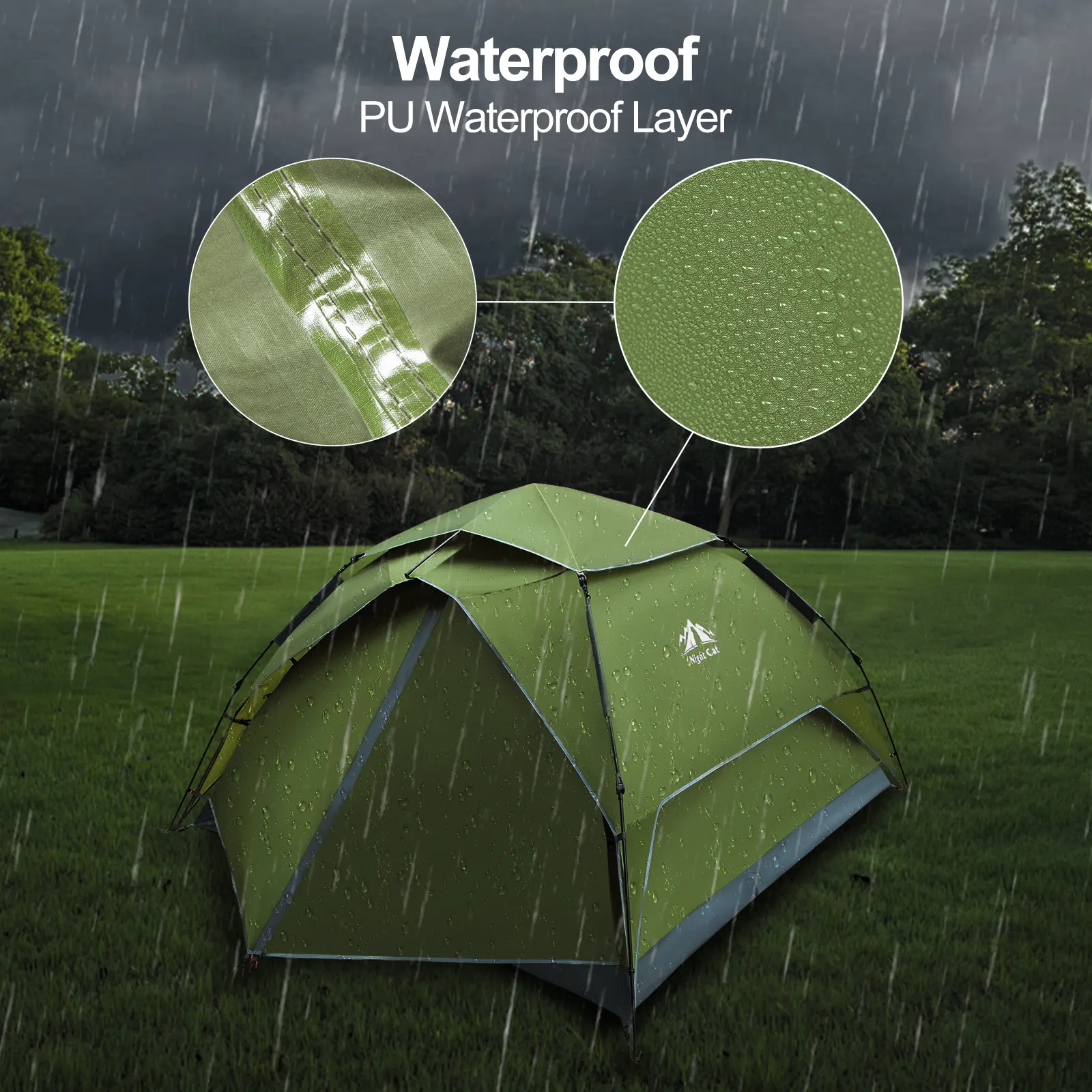 Easy Setup Camping Tent by Night Cat 5