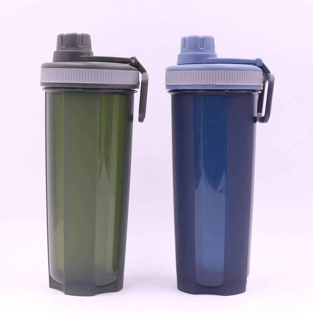 750ML 3D translucent protein shaker bottle BPA-free with handle for outdoor activities 1