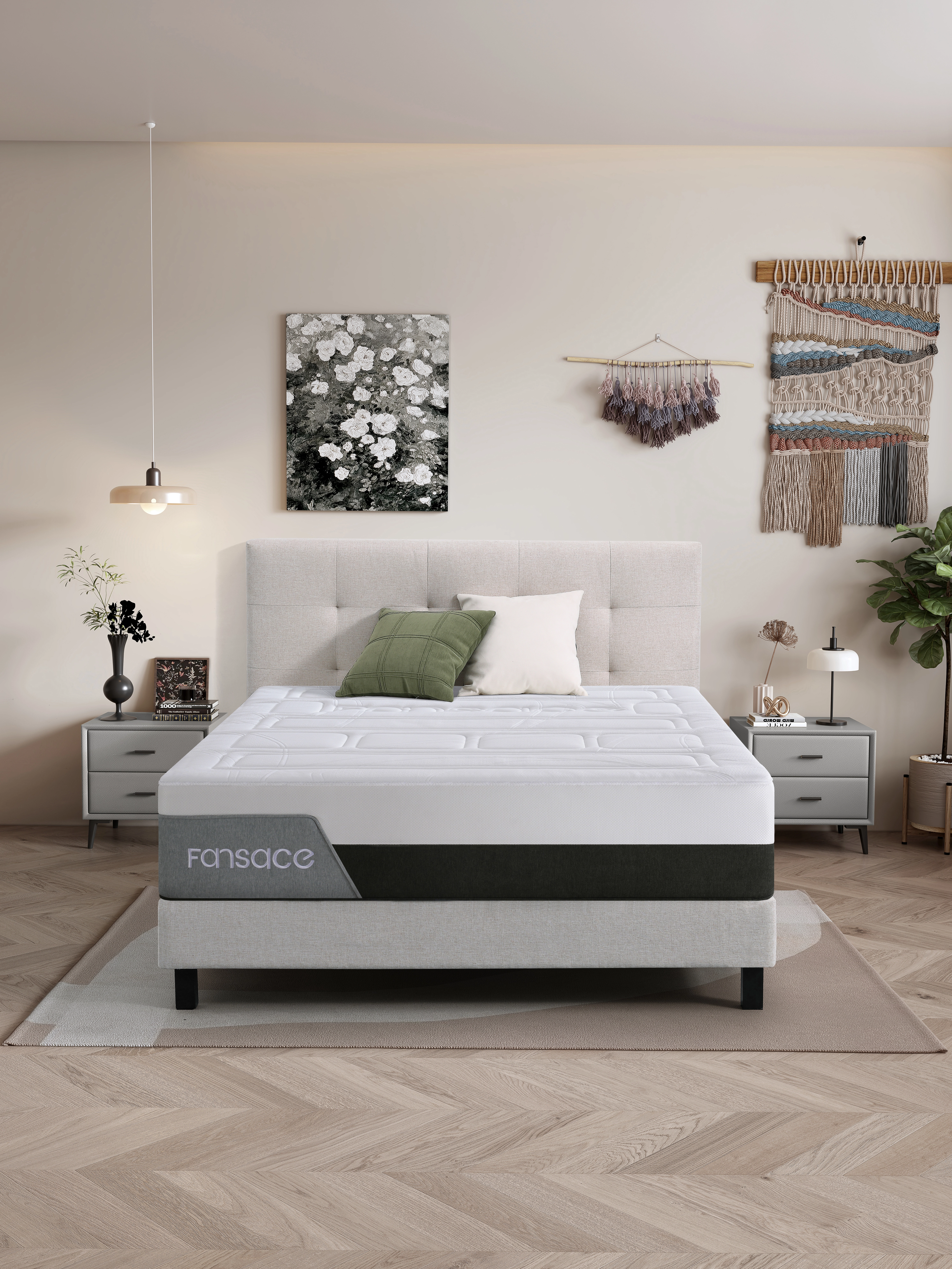 مرتبة BreezeSleep الهجينة المبردة مقاس 12 بوصة مع إسفنج الذاكرة الهلامي 1