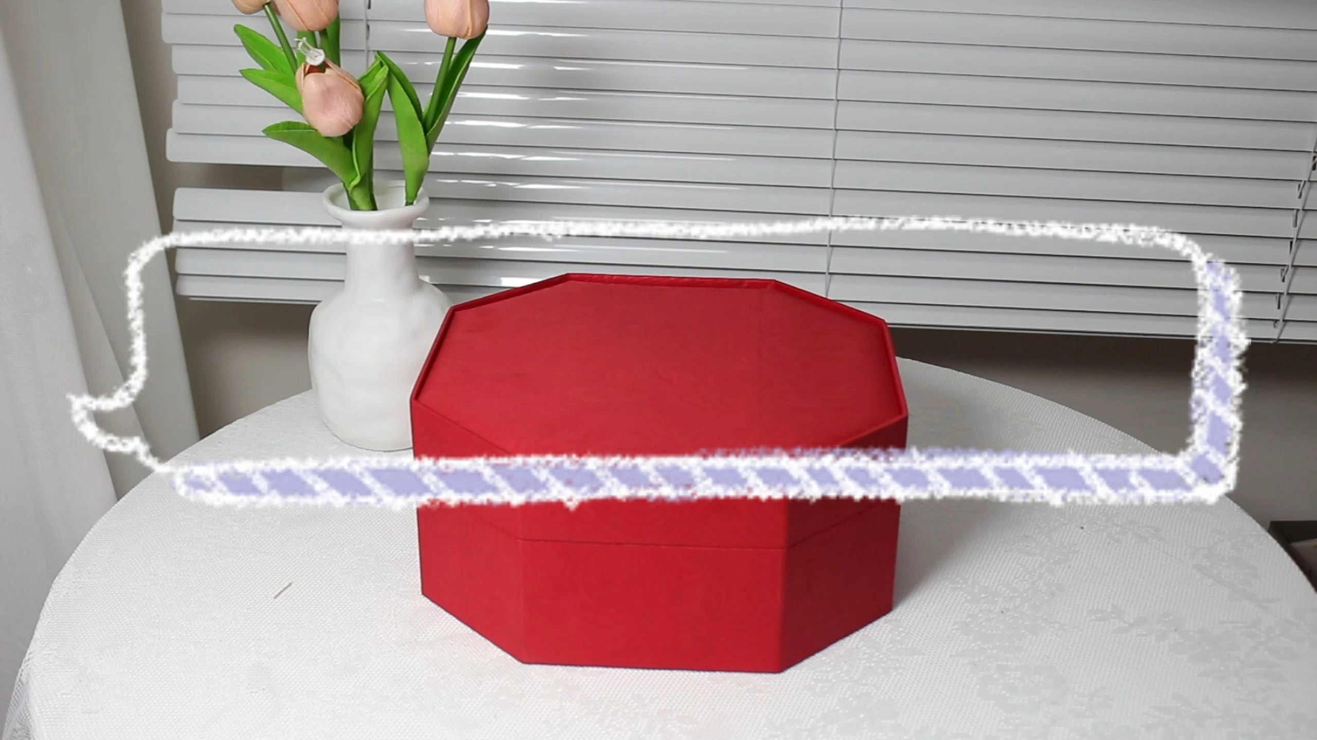 CF Hexagonal Double-layered Rigid Cardboard Gift Boxes Custom Printed for Wedding Favors Jewelry 1