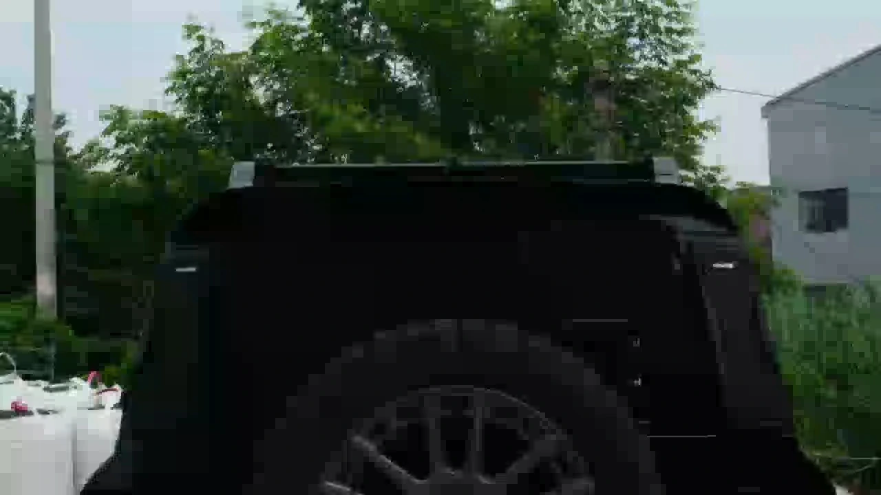 Rear Spoiler for 2020-2025 Land Rover Defender 90 110 130 Rear Tail Spoiler Rear Wing With LED Lights 1