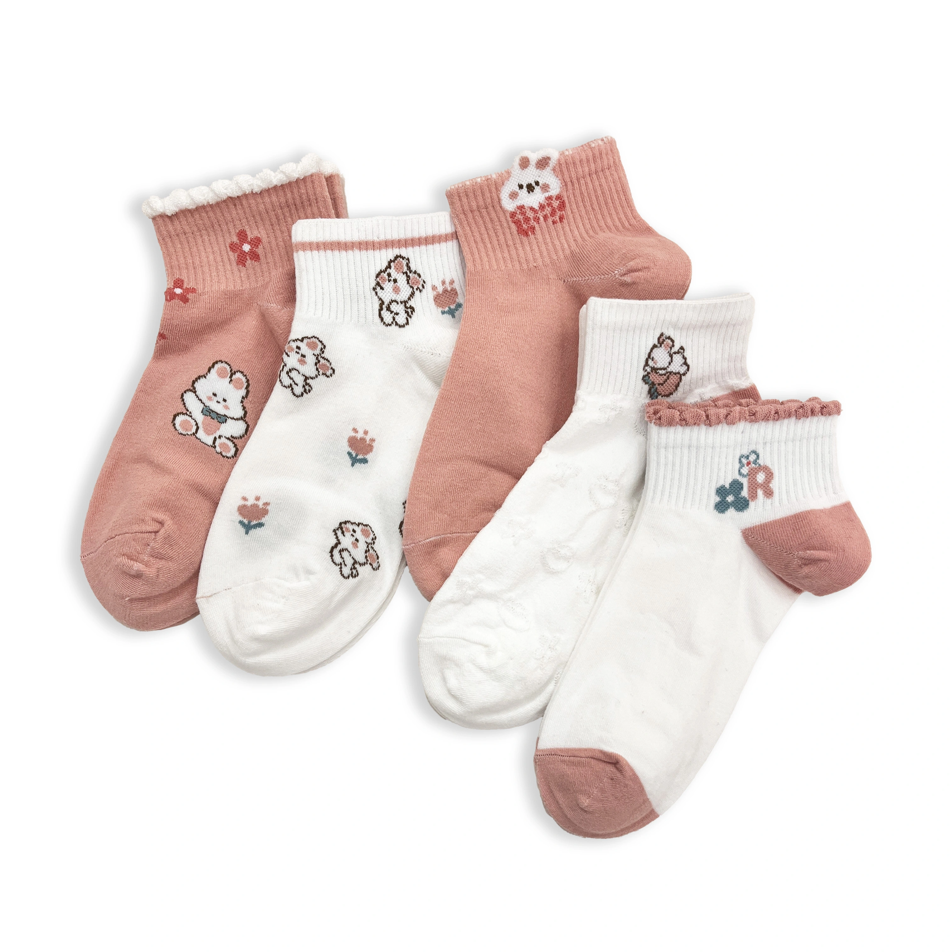 Chaussettes tricotées respirantes pour femmes, vente en gros, pour l&#39;été et le printemps, chaussettes basses, chaussettes à la cheville, HY-W-077 1