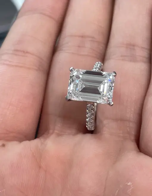 Custom Lab Grown Pink Diamond Engagement Ring Company 5