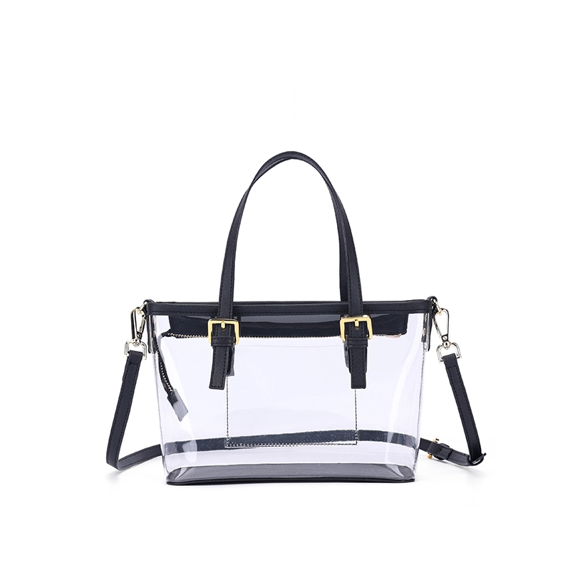 LANKIN PVC Tote Bag Transparent Portable Large-Capacity for Everything 1