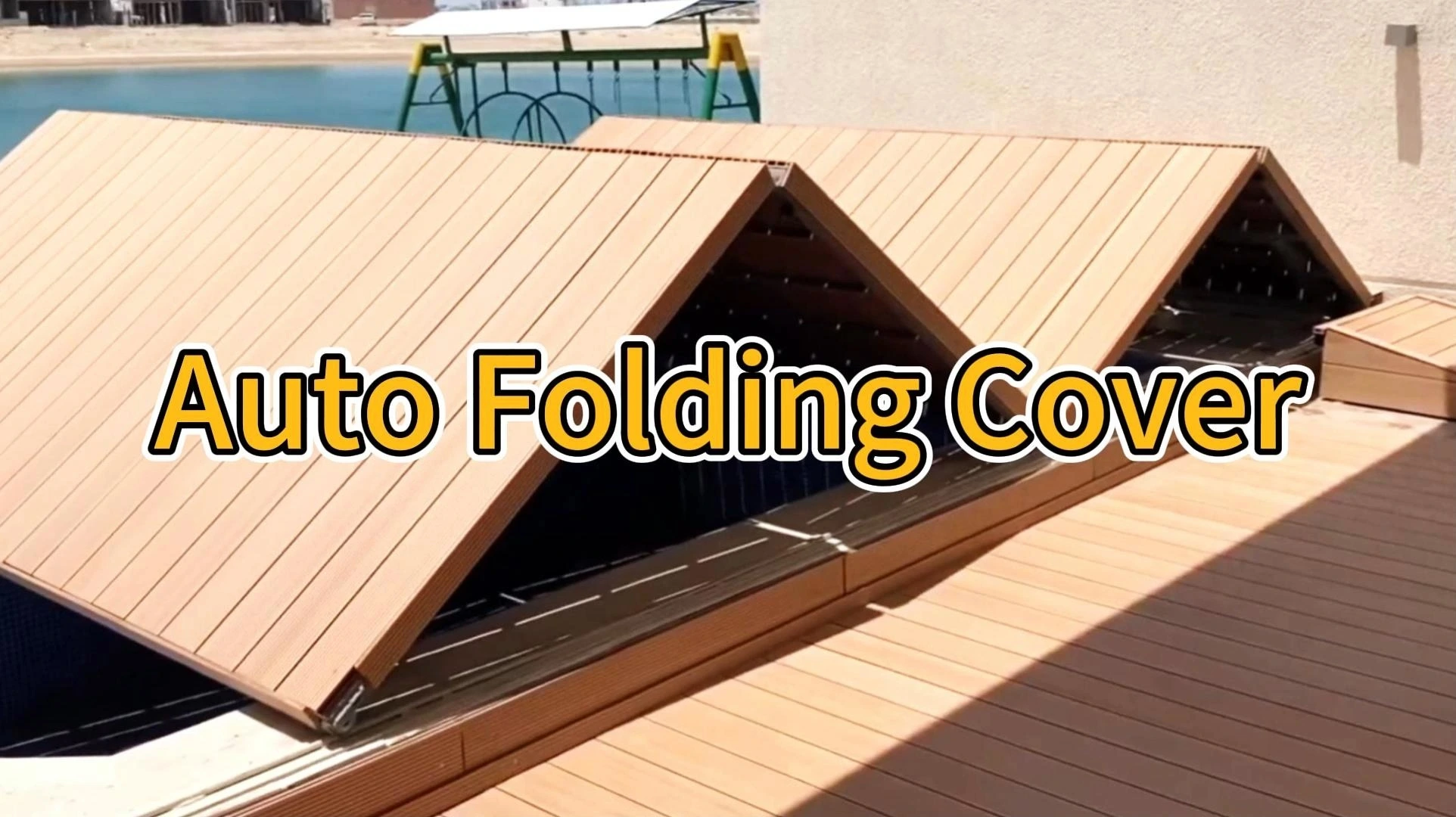 Water Crown Durable Factory Direct Sale Custom Size Folding Swimming Pool Cover 1