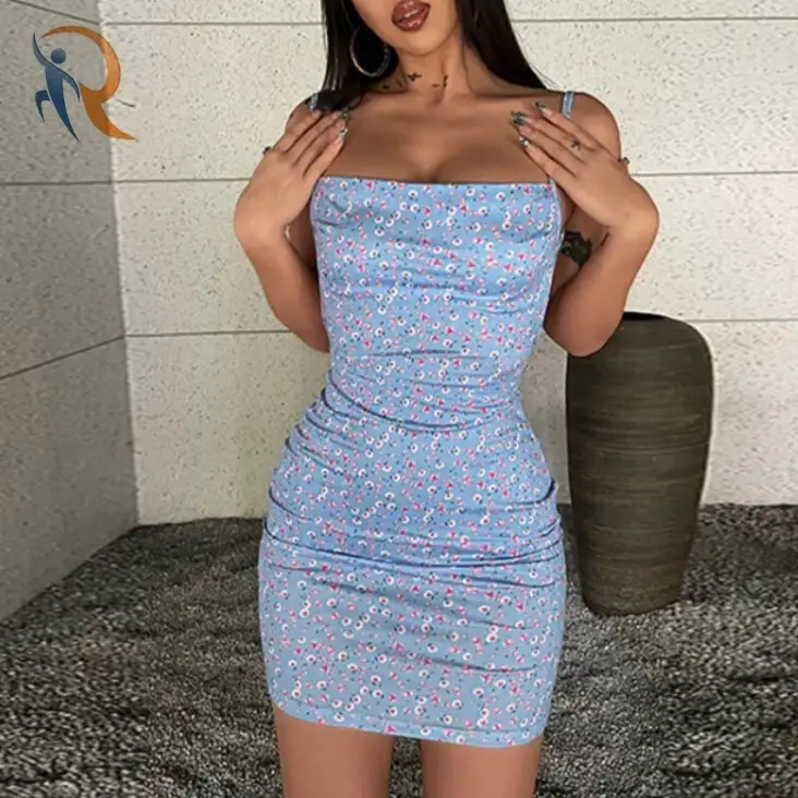 Womens Slim Fit Sling Dress with Adjustable Straps 1