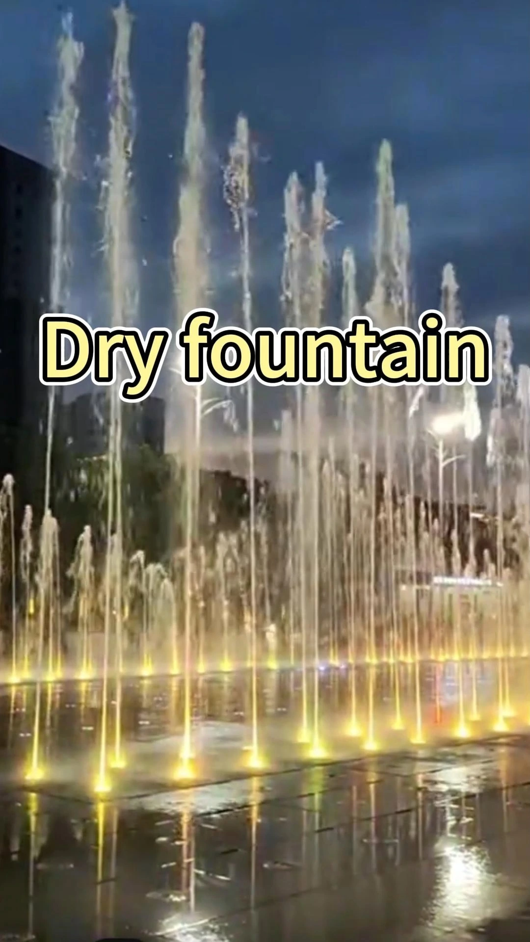 Water Crown Programmable LED Message Dry Deck Fountain 1