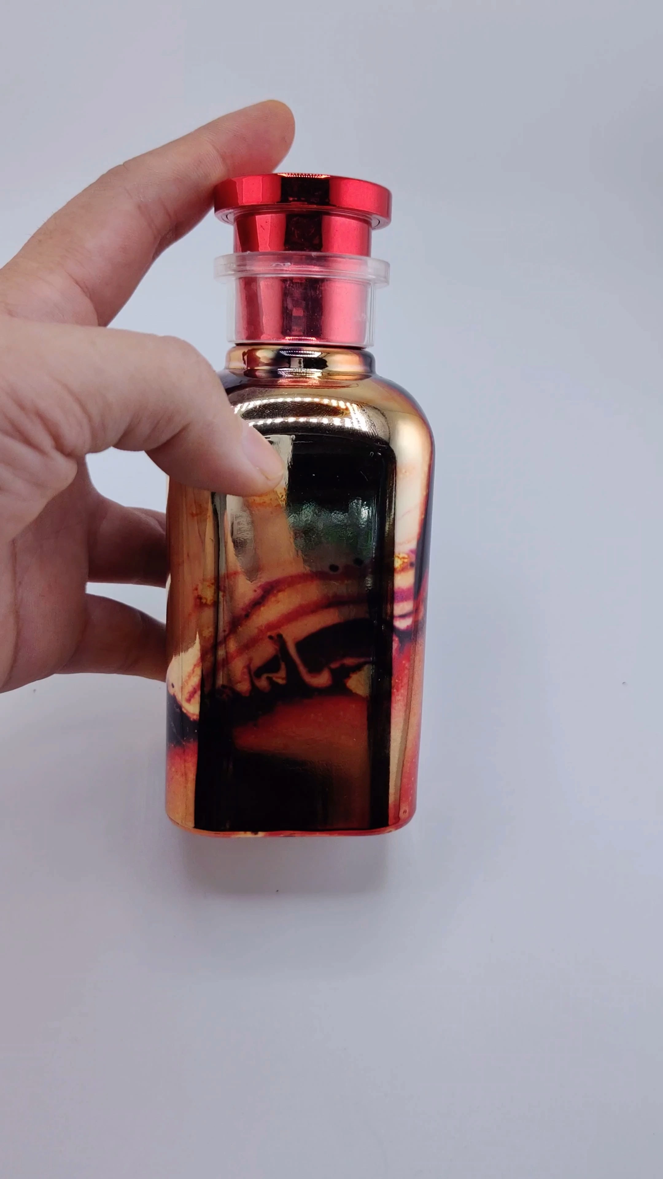 Glamoroso difusor cuadrado de lujo de color ámbar negro, venta al por mayor, de 50 ml y 100 ml. 1