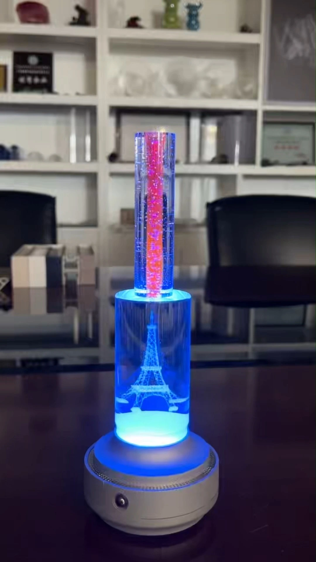 Customized 3D Laser Engraving Any picture Or Content Acrylic Round Rod Ambient Night Light 1