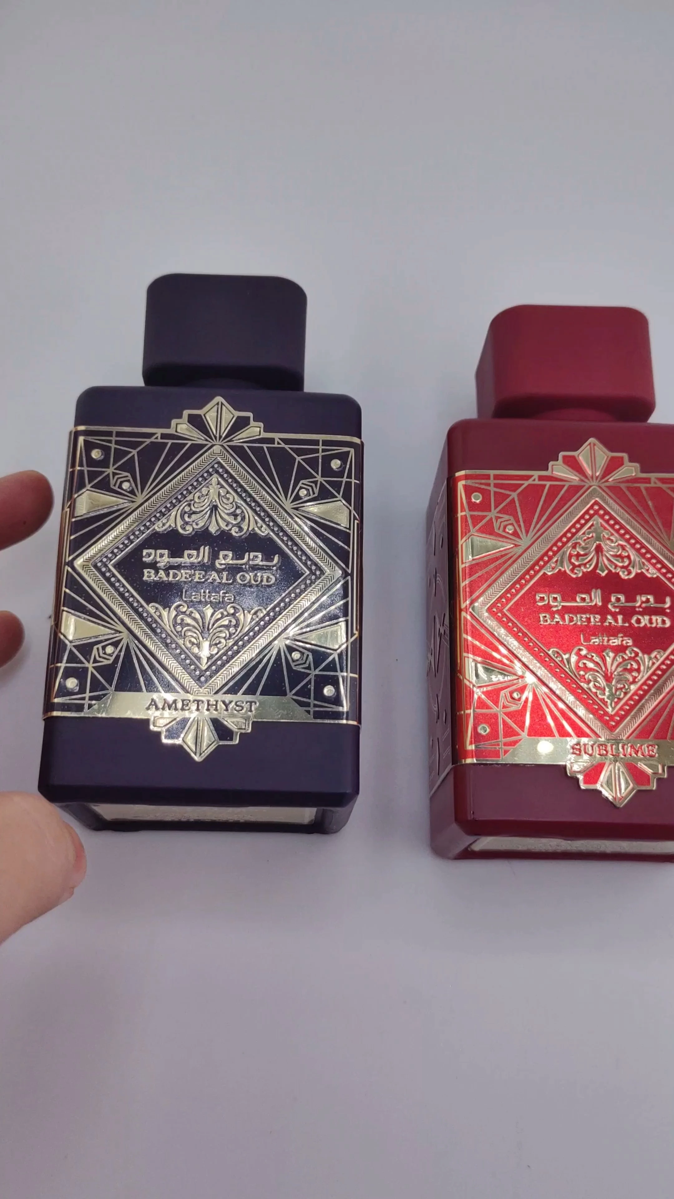 Botella de perfume rectangular de 100 ml, color negro, vacía, con caja, de alta calidad, venta al por mayor 1