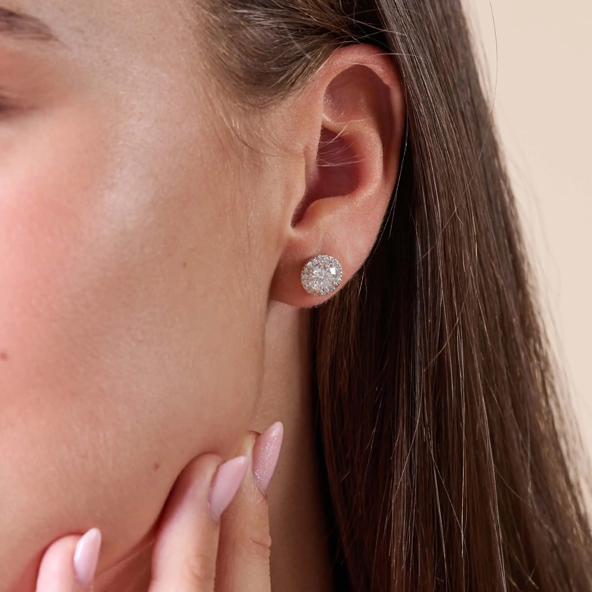 ZKZ Jewelry Lab Created Diamonds Earrings Lab Created Diamonds Earrings Company 3