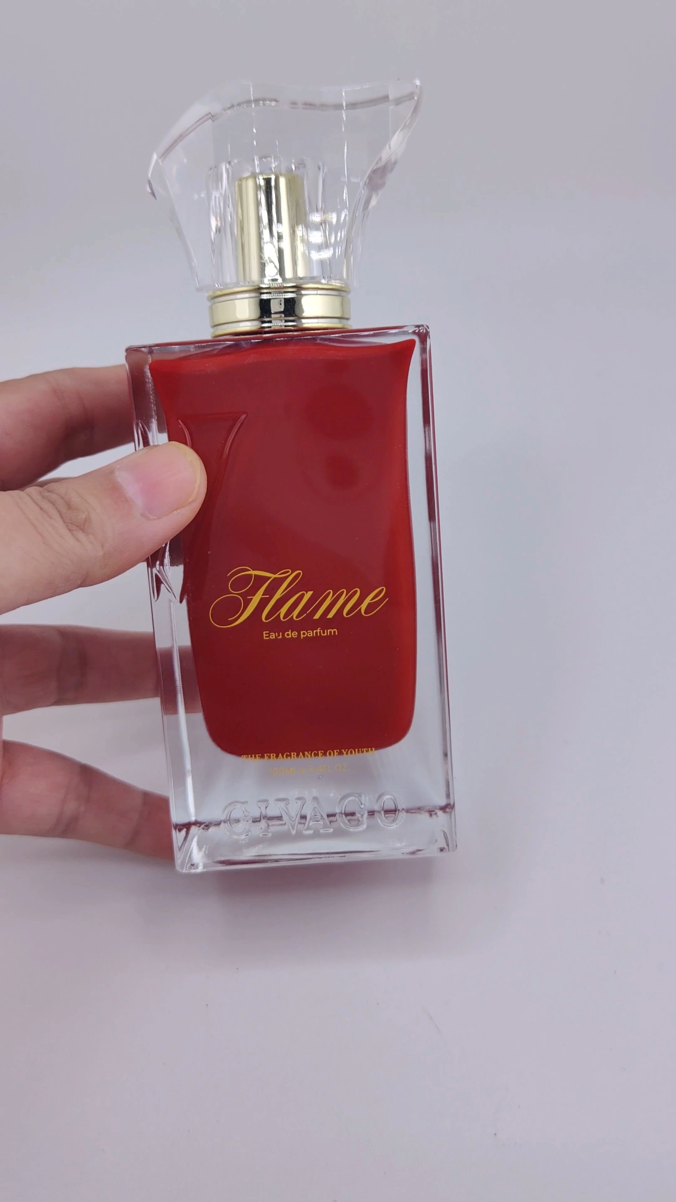 Precio de fábrica al por mayor vacío personalizado de lujo transparente 30 ml 50 ml 100 ml botella de perfume de vidrio con tapa de metal exquisito nuevo diseño botella de perfume transparente vacía 1