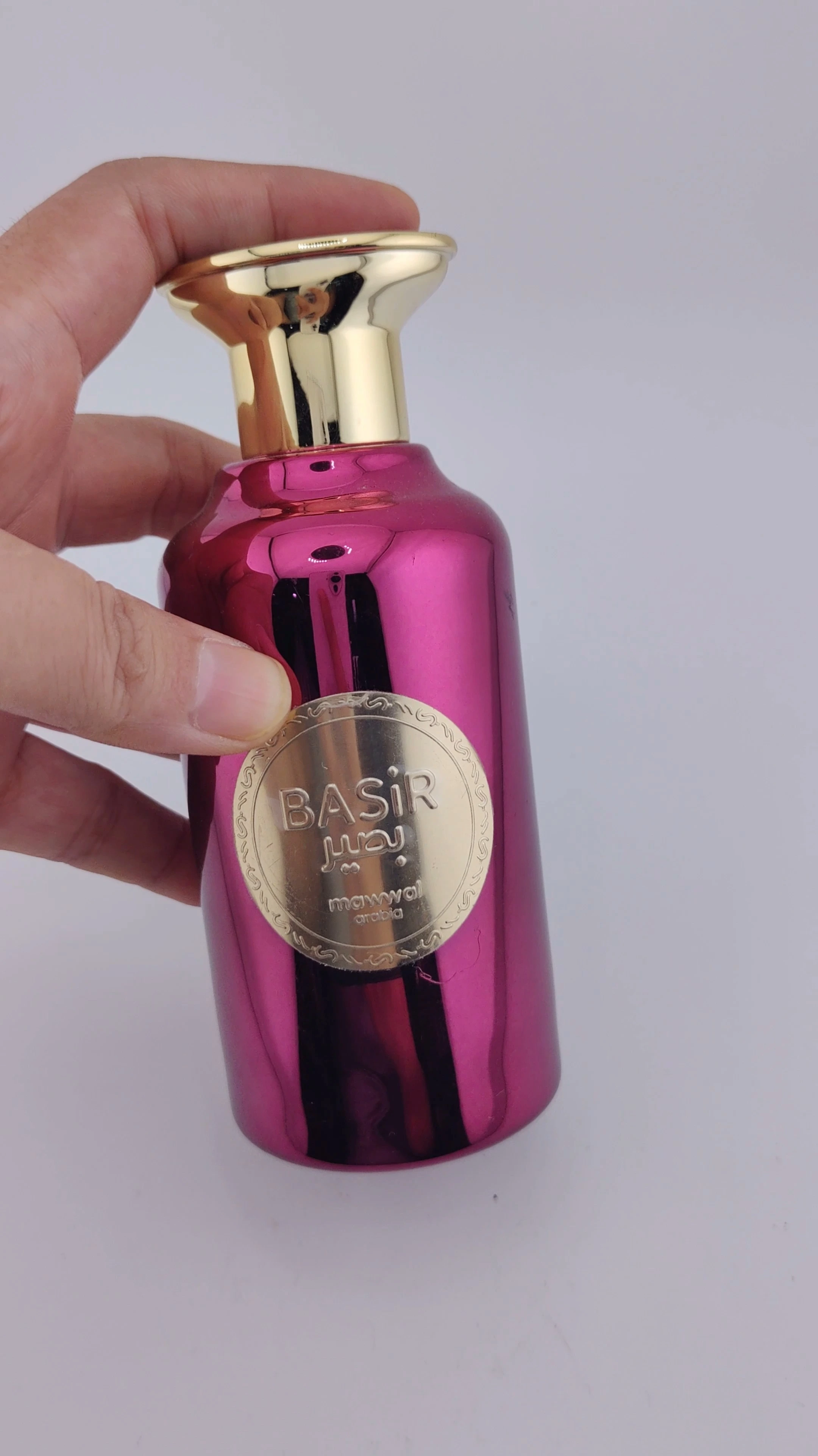 Botella de perfume vacía transparente de alta gama, diseño nuevo y exquisito, de 30 ml, 50 ml y 100 ml, a precio competitivo, de lujo, color rosa, con caja. 1