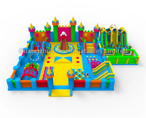 Big Inflatable Bounce House Amusement Theme Trampoline Park 1