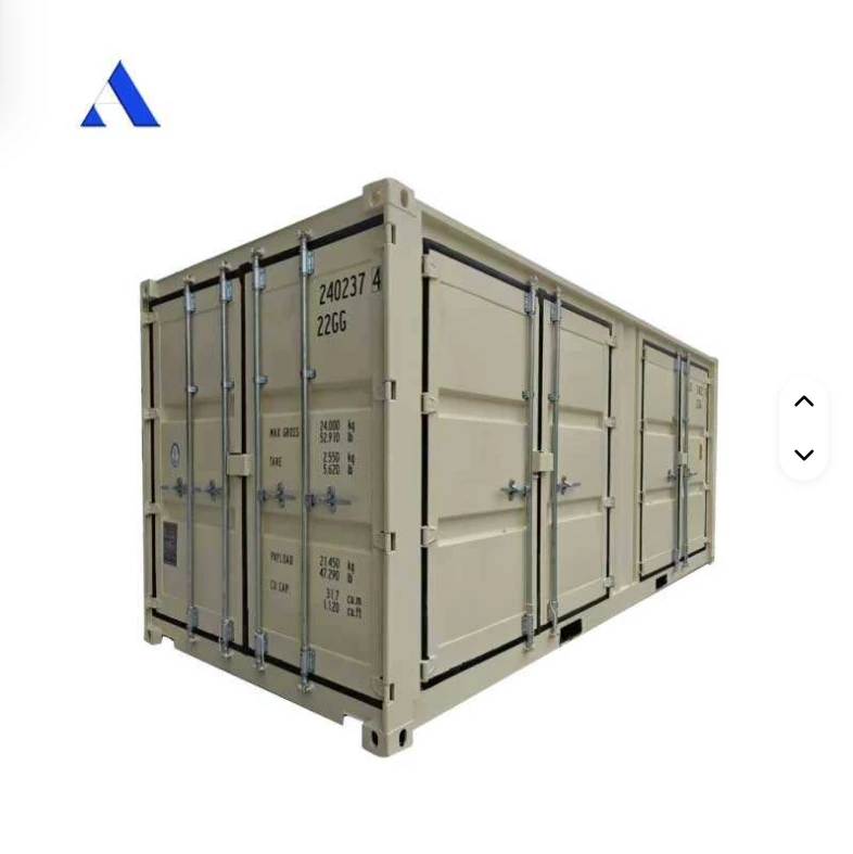 Contêiner de transporte de carga seca com abertura lateral de 20 pés e 20 pés, 2 portas laterais, aço corten, preço competitivo 1