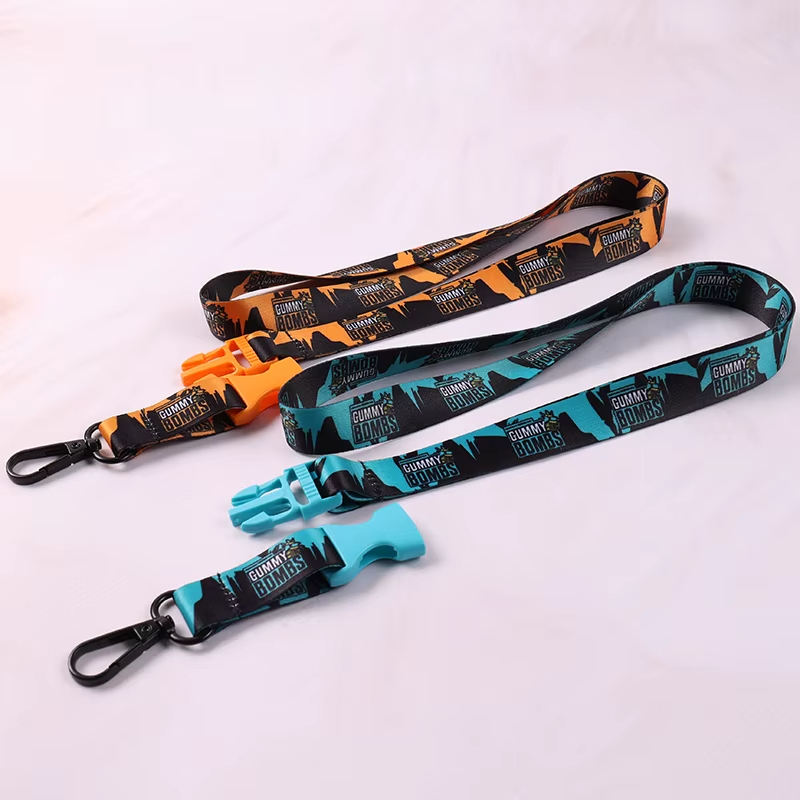 Tilpasset lanyard-matchende fargerik plastbryterspenne OEM ODM-støtte 3