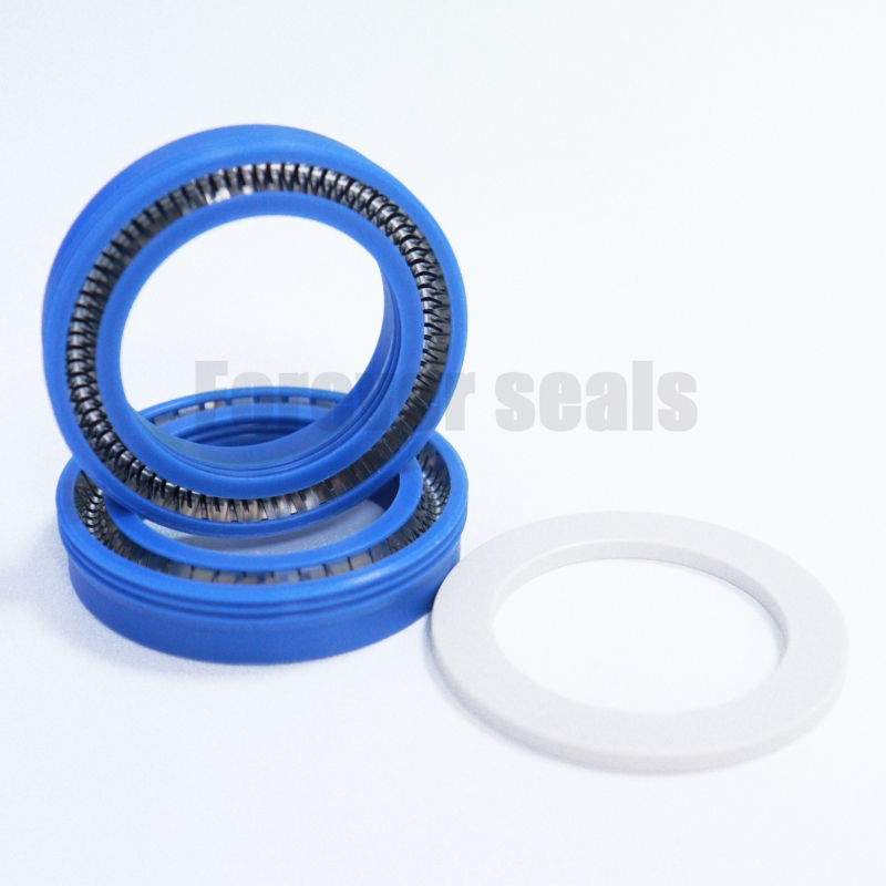 Imported Blue PTFE Spring Energized Seals for Glue Coating Machines and Glue Spraying Valves 3