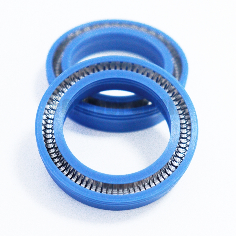 Imported Blue PTFE Spring Energized Seals for Glue Coating Machines and Glue Spraying Valves 1