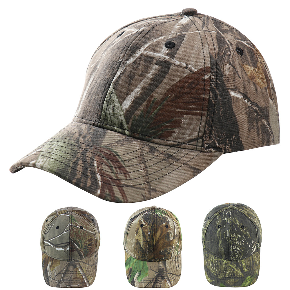 Camouflage Baseball Cap - 100% Cotton Outdoor Sun Hat 1