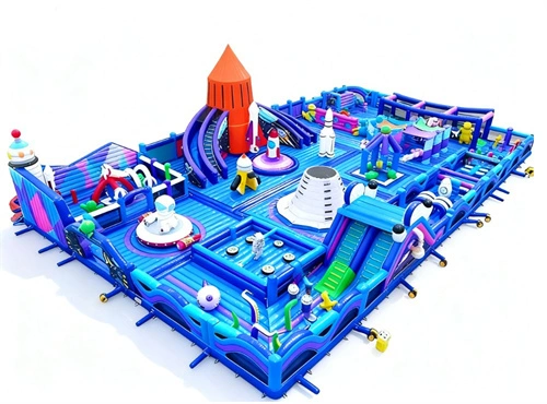 Astronaut Space Theme Inflatable Amusement Park 1