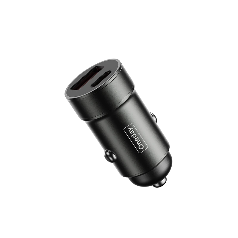 NR04 QC3.0 USB + USB dual port fast car charger 1