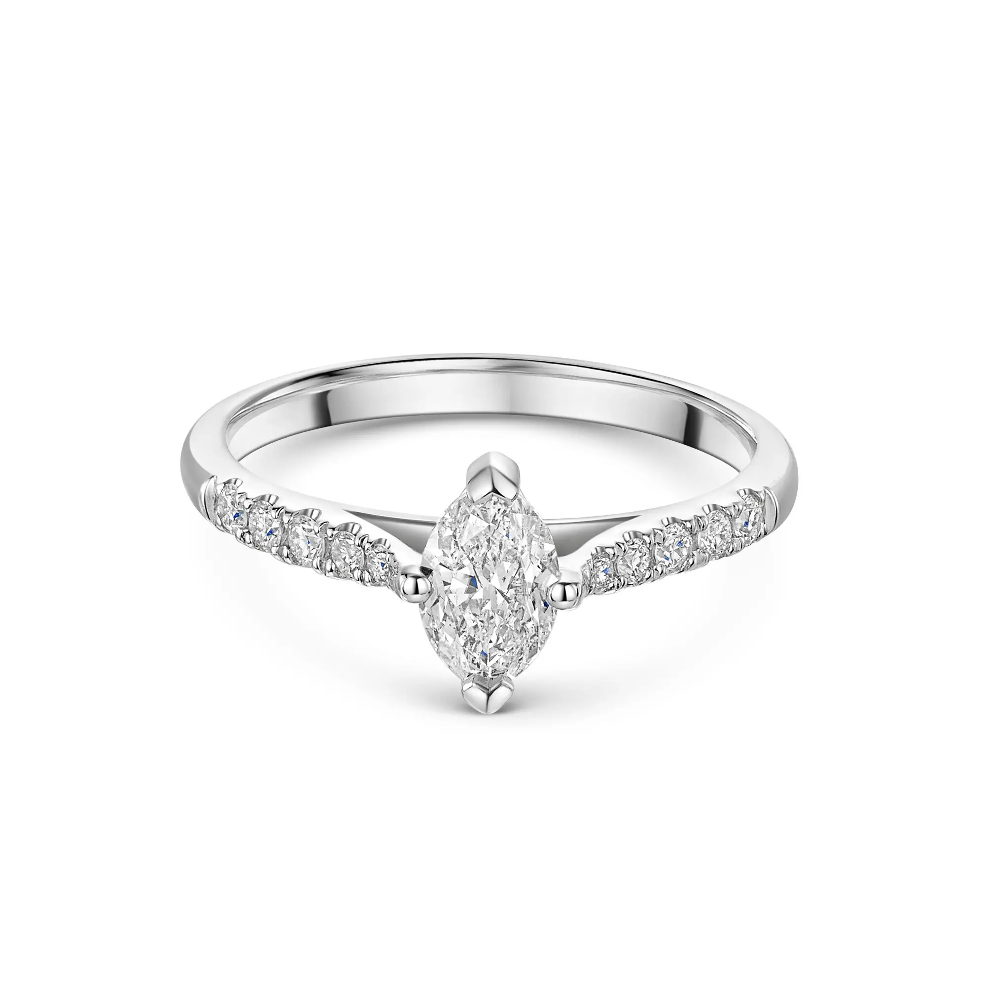 Lab Grown Diamond Oval Ring Lab Diamond Ring Wholesale - ZKZ Jewelry 2