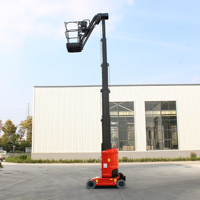 Vlift 11M Self-Propelled Vertical Mast Lifting Platform Jib Electric Lift for Aerial Work Retail Restaurant Hotels Industries 7