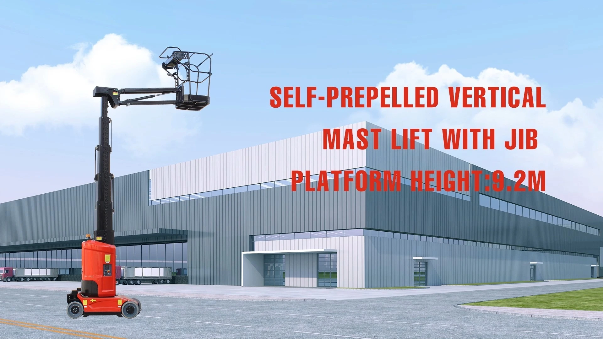 Vlift 11M Self-Propelled Vertical Mast Lifting Platform Jib Electric Lift for Aerial Work Retail Restaurant Hotels Industries 1