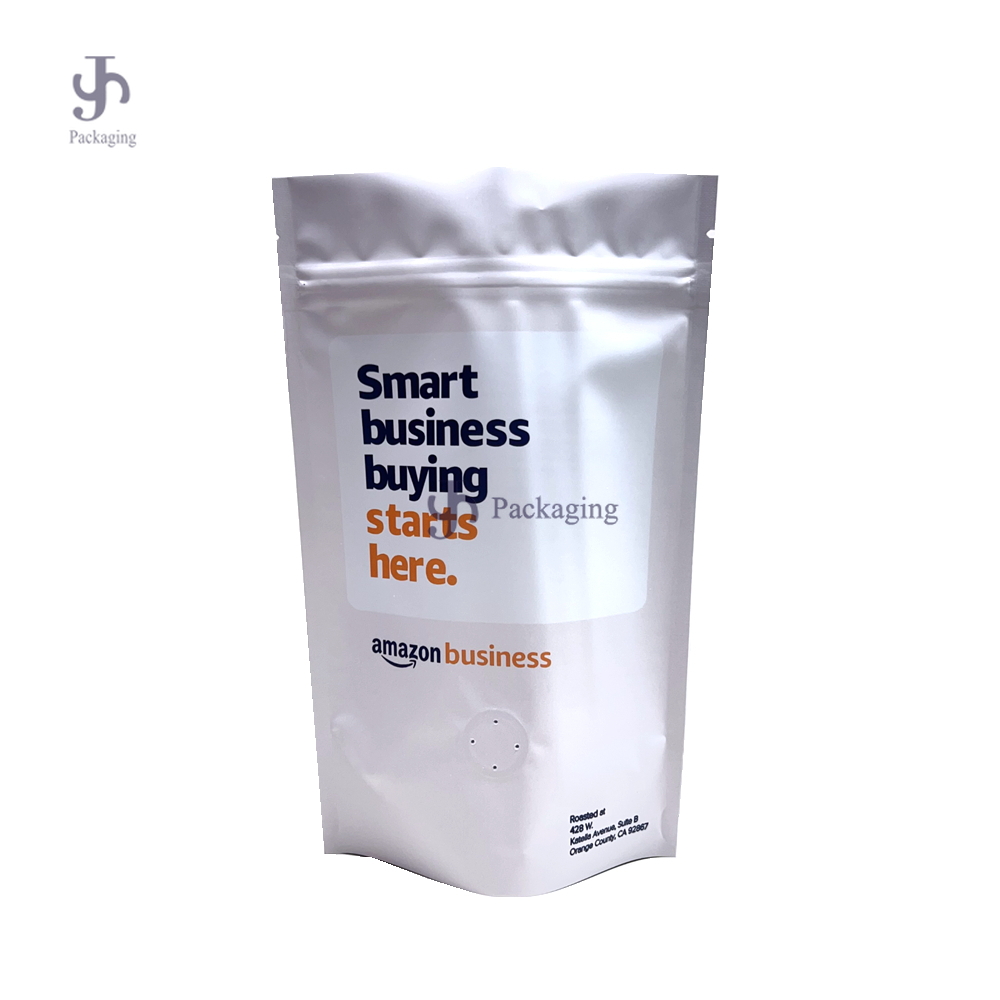 Food Grade Custom Aluminum Foil Stand Up Zipper Bag With Valve 1