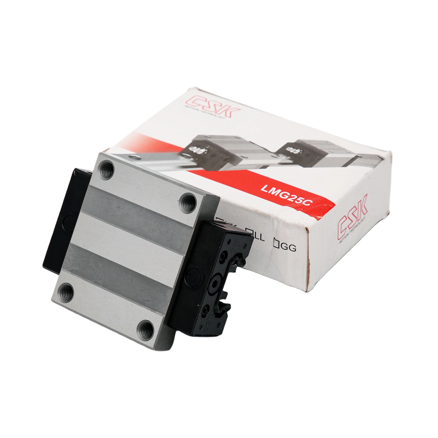 Bloque guía lineal CSK LMG25C con deslizador de brida de alta rigidez y guía lineal de bolas de 4 filas 1