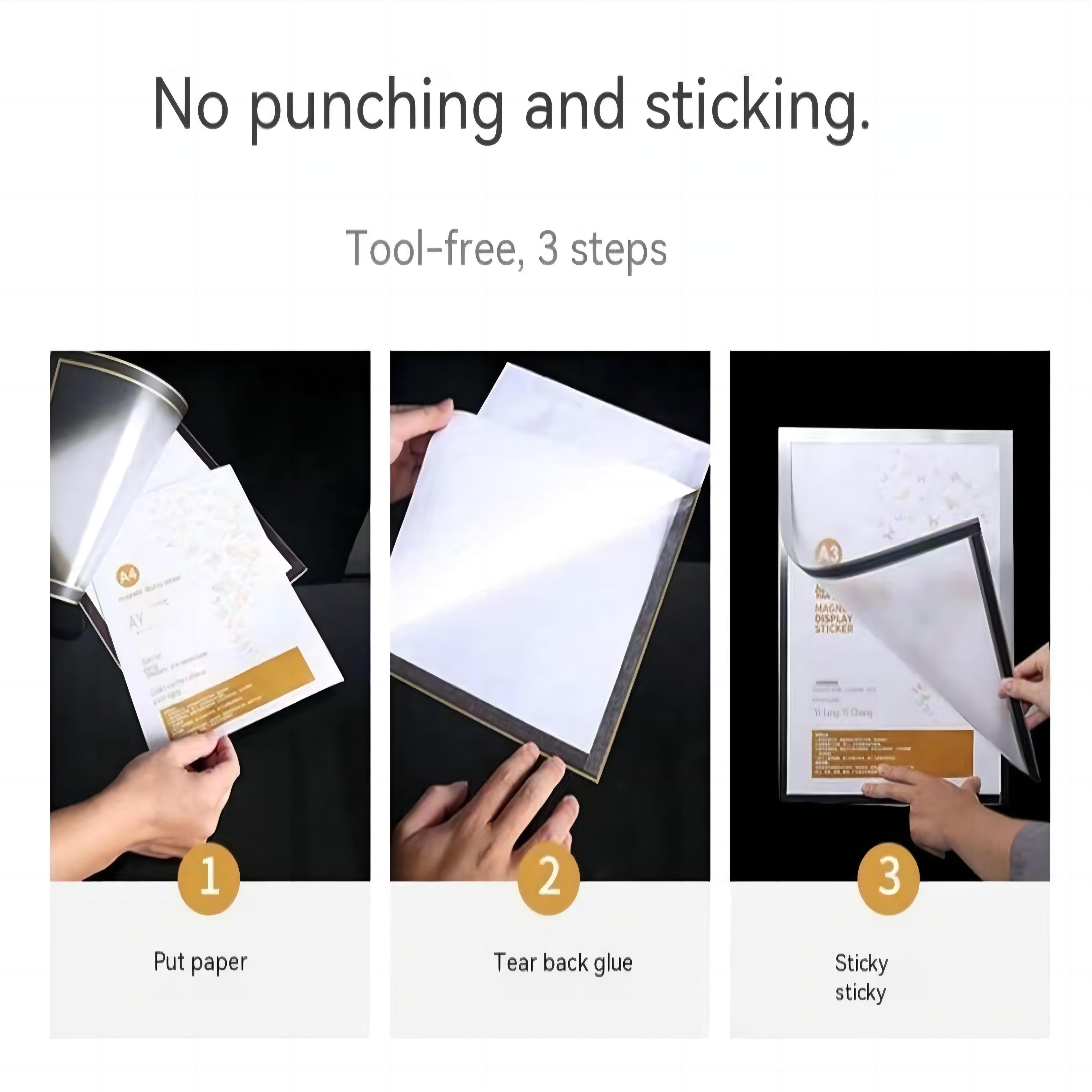 Wholesale A5 Size Soft Flexible Rubber Magnet Camera Magnetic Sheet for Picture Photo Iman 3