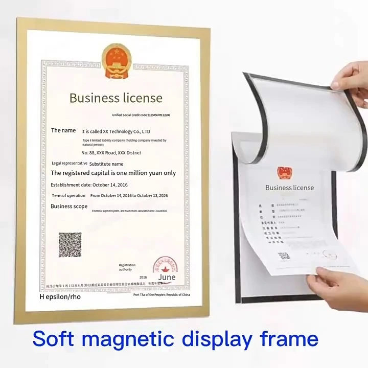 Wholesale A5 Size Soft Flexible Rubber Magnet Camera Magnetic Sheet for Picture Photo Iman 1