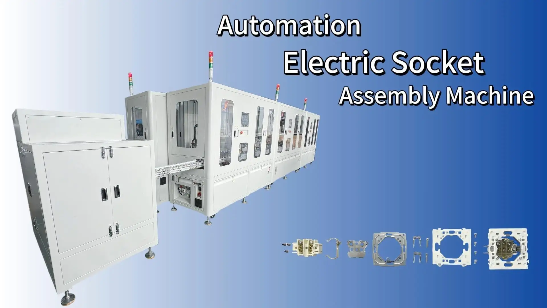Máquina de ensamblaje totalmente automatizada para enchufes eléctricos 1