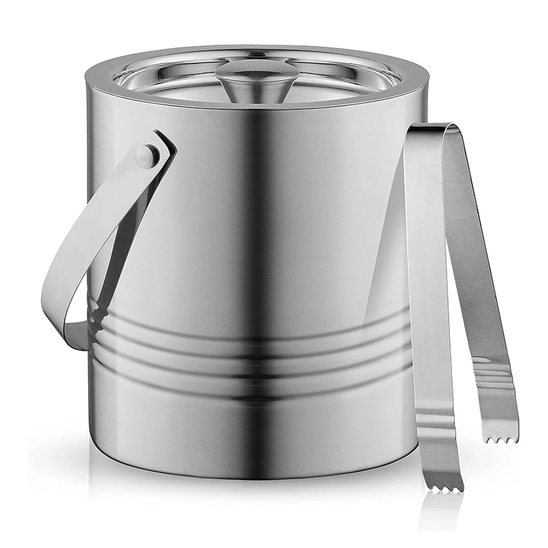 Stainless Steel Ice Buckets with Lid 3L, Insulated Ice Bucket for Cocktail Bar, Wine, Home Bar Accessories, Parties 1
