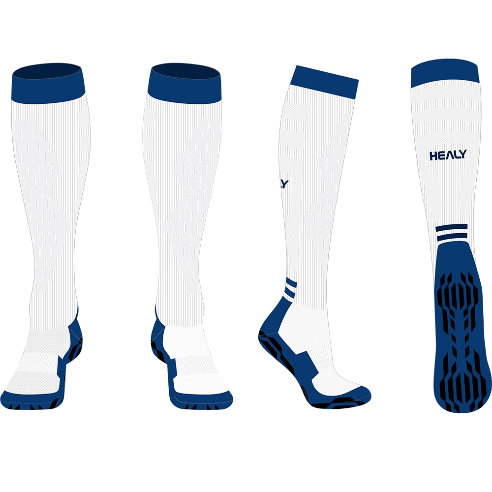 Sabon Salo Salon Safa Na Al&#39;ada Namiji Anti-Slip Soft Socce Sock High Quality Maza Saƙa Kwallon Kwallon Socks Sport Workout 1