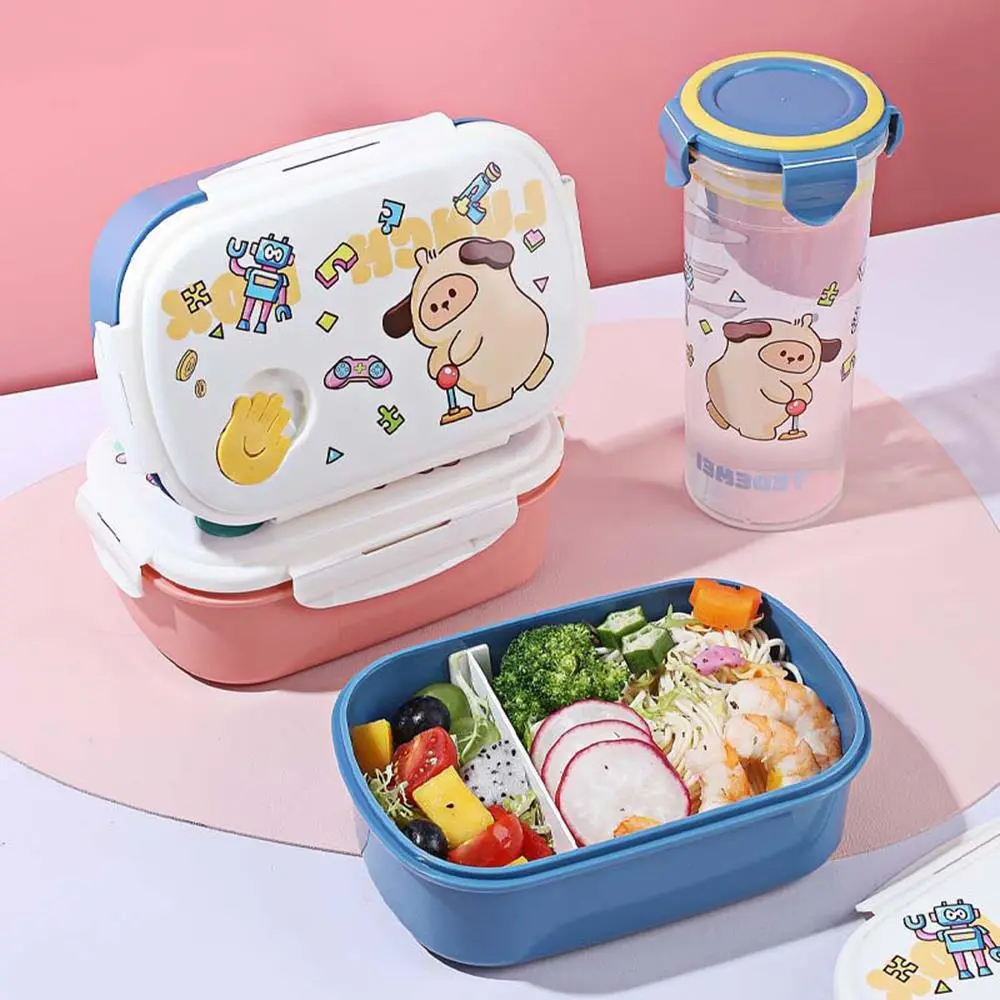 Hongxing Bento Lunch Box Microwave Safe, Student/Office Worker Cartoon Style Lunch Box 1