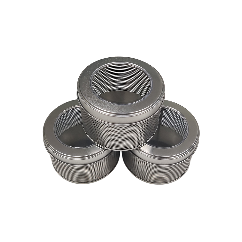Elegant Moisture Absorber Container for Toilet, Vented Metal Can with See-Through Lid 1
