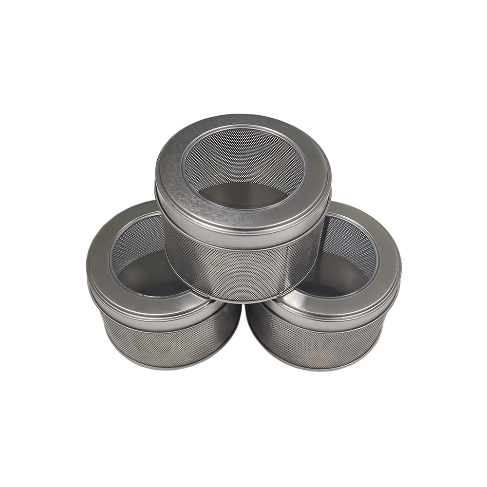Elegant Moisture Absorber Container for Toilet, Vented Metal Can with See-Through Lid 1