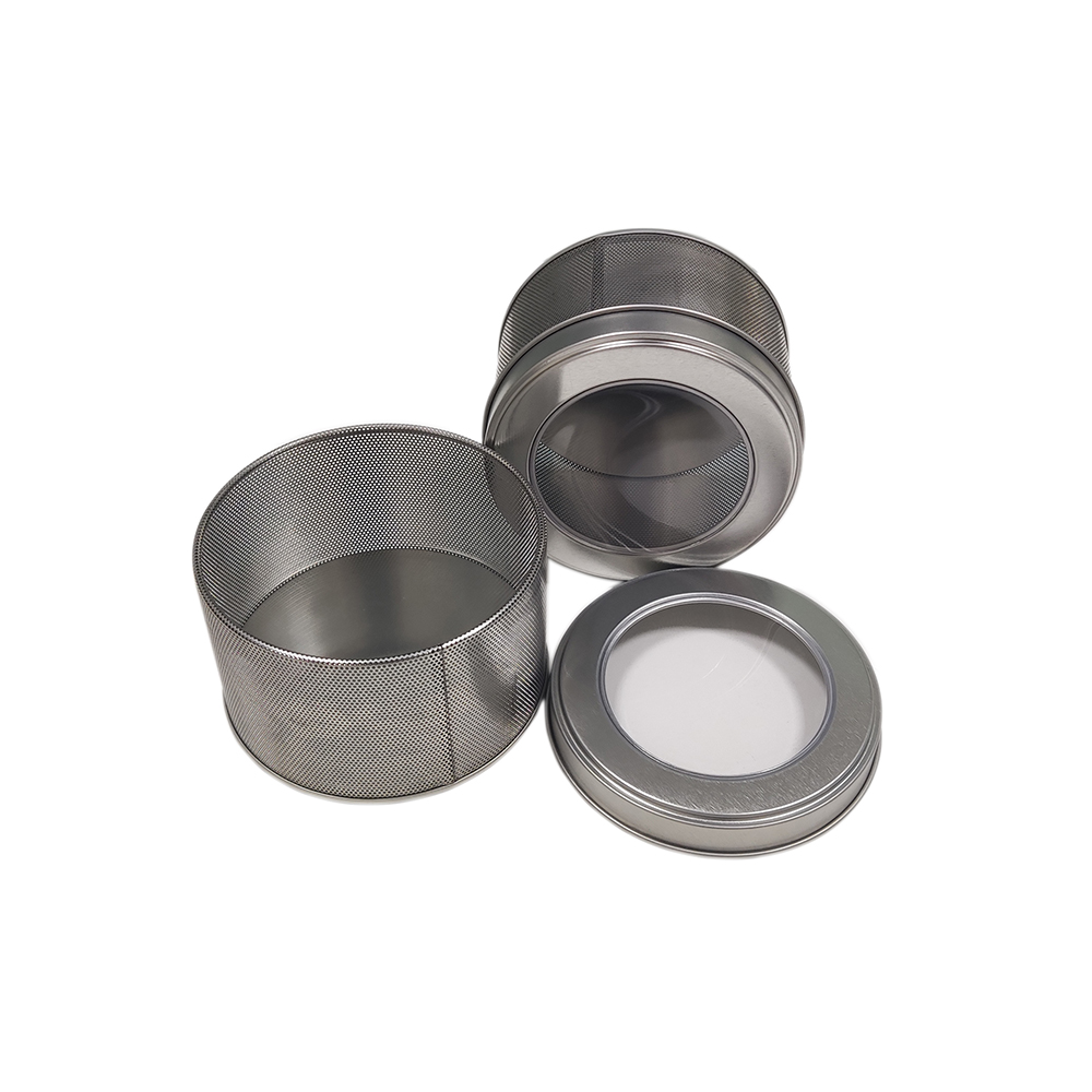 Elegant Moisture Absorber Container for Toilet, Vented Metal Can with See-Through Lid 2