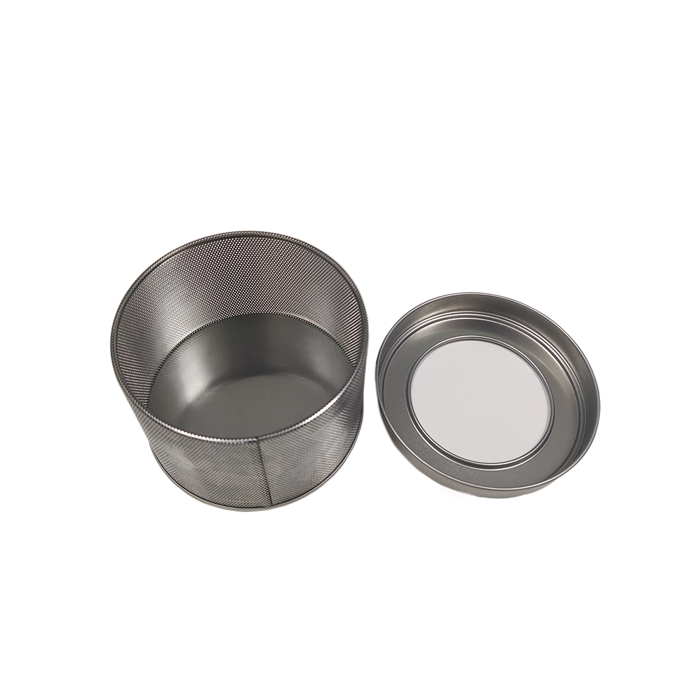 Elegant Moisture Absorber Container for Toilet, Vented Metal Can with See-Through Lid 4