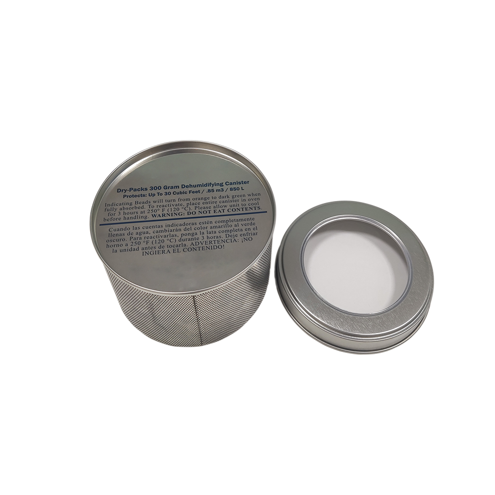 Elegant Moisture Absorber Container for Toilet, Vented Metal Can with See-Through Lid 5