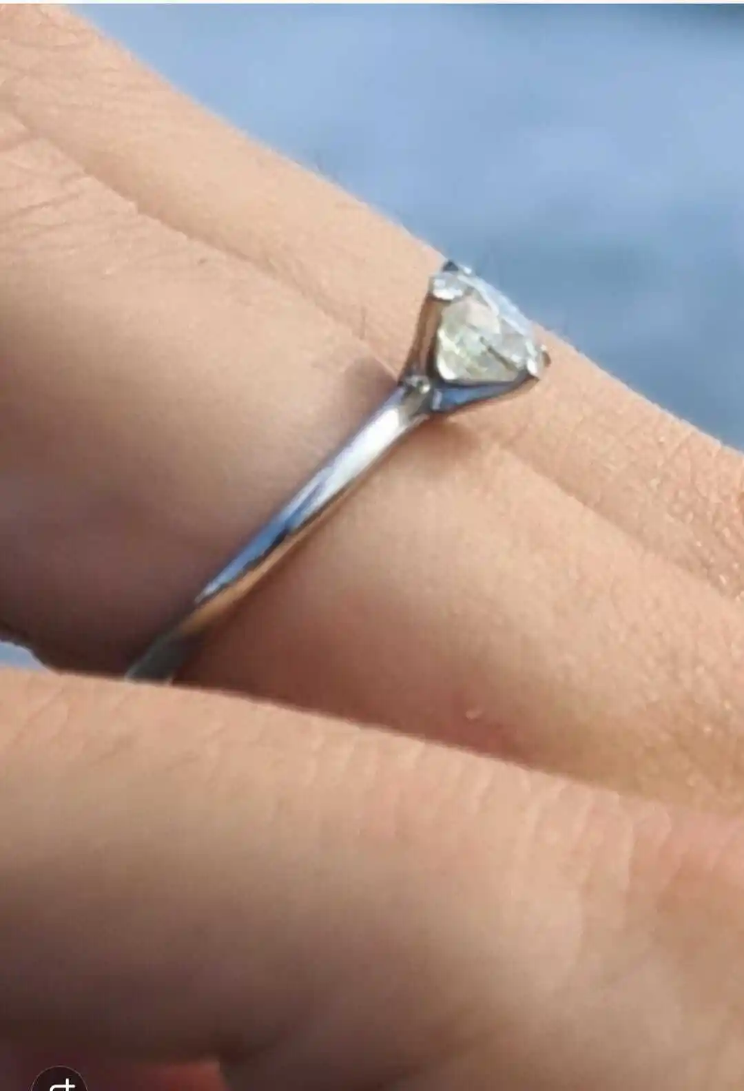 PT950  LAB DIAMOND RING 1