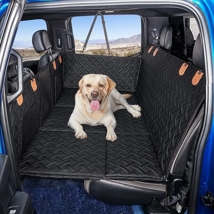 Leather Pet Seat Protector Dog Back Seat Extender for Truck 1