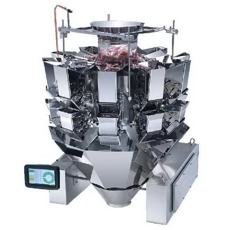 10 heads multihead weigher with double door smooth buckets 1