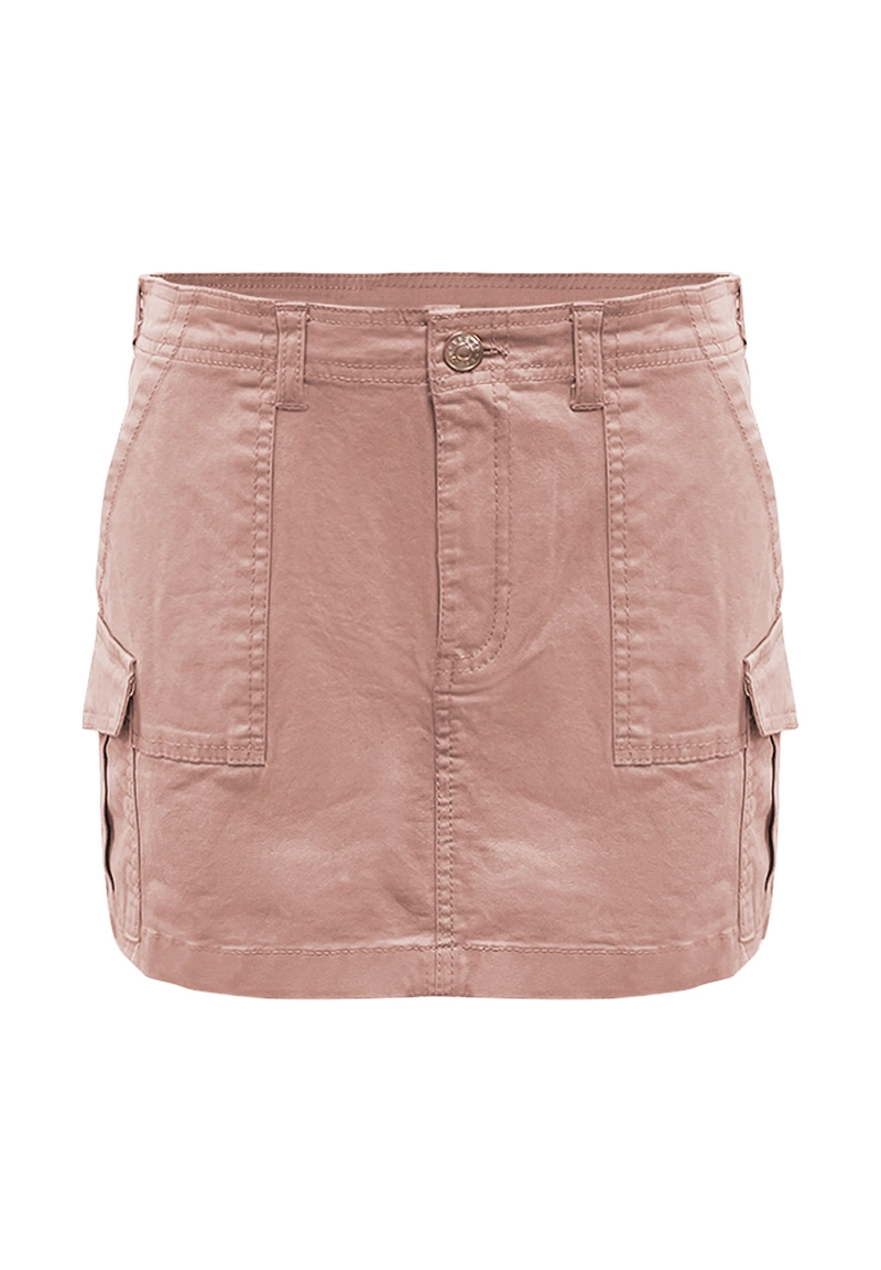 Casual Stlye Pink Cargo Mini Skirt Vepeen Apparel 1