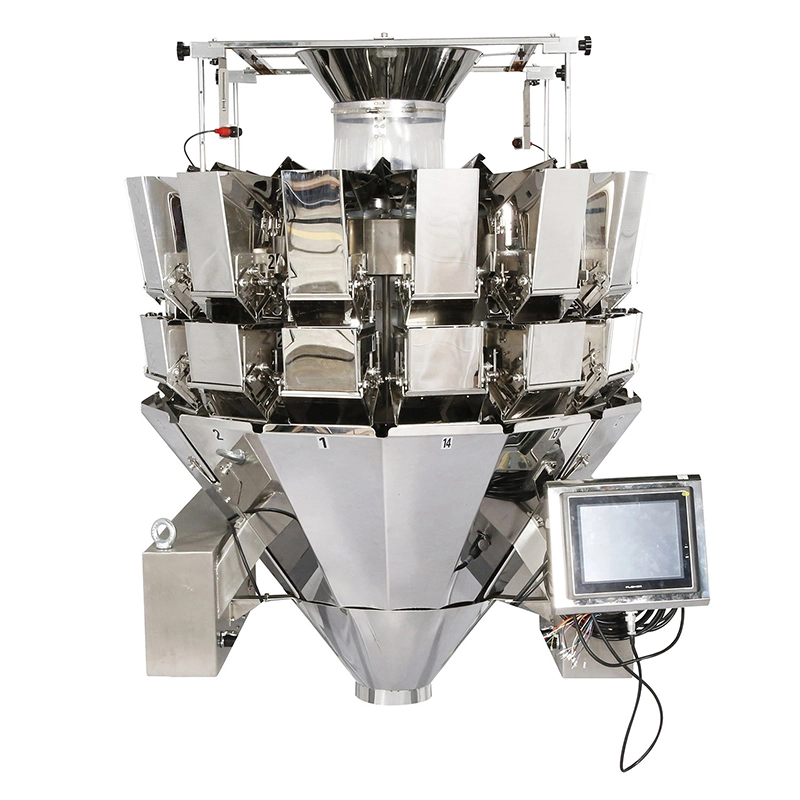 14heads multihead weigher with double door smooth buckets 1