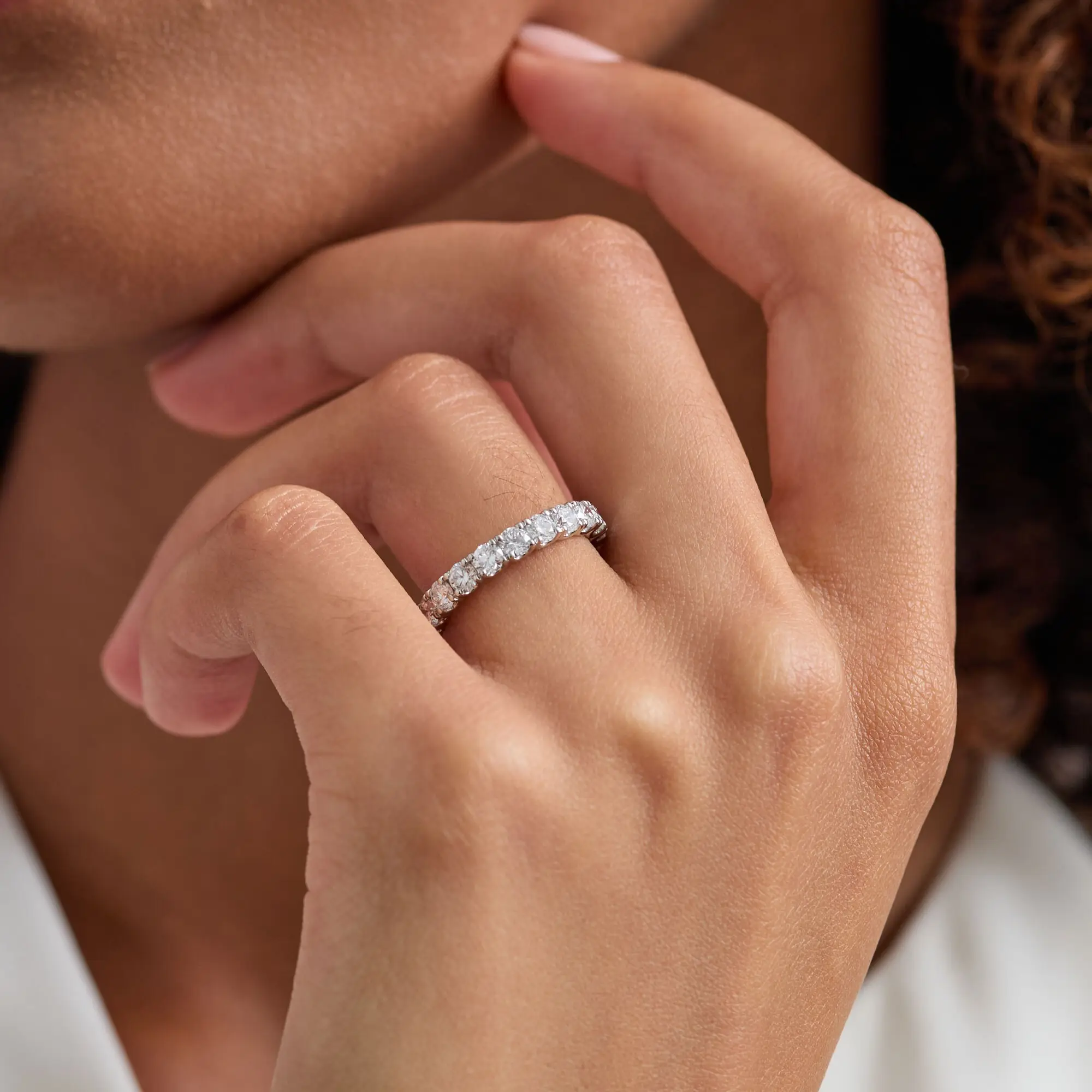 Oval Lab Grown Diamond Engagement Ring by ZKZ Jewelry 4