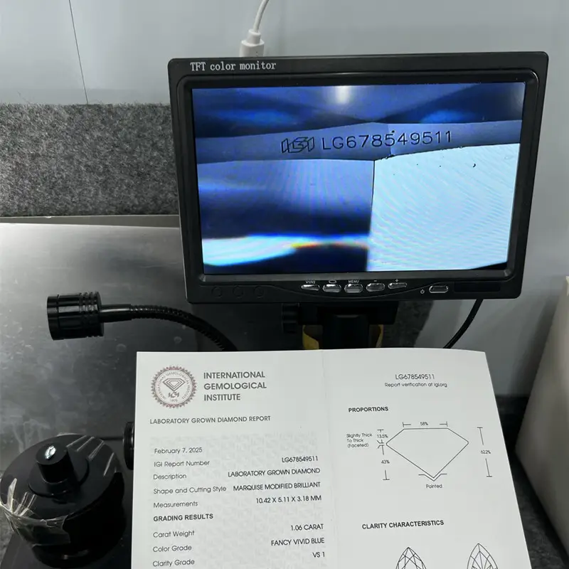 Syarikat Berlian Marquise Berkualiti Tinggi 3 Karat Harga Kilang 6