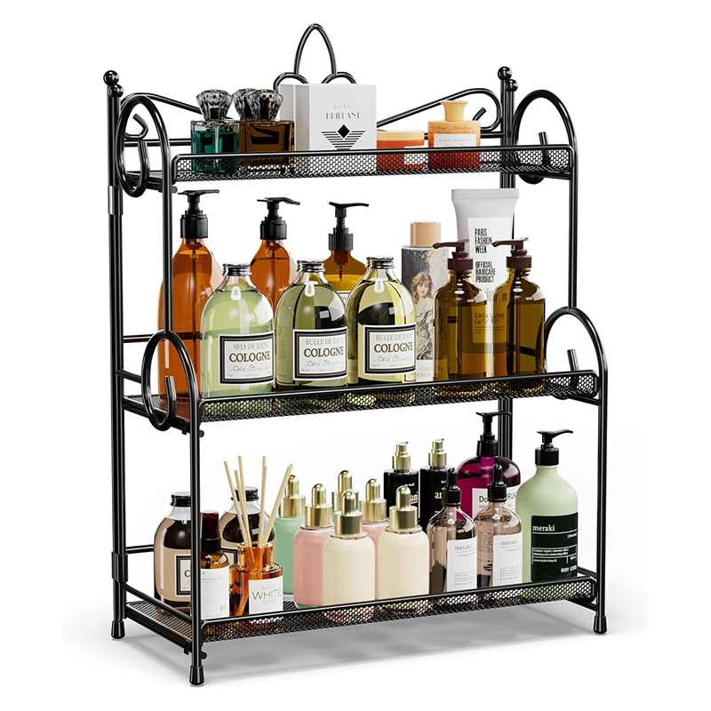 Bathroom Organizer Countertop - 3 Tier Spice Rack Organizer, Counter Organization and Storage for Bathroom, Kitchen, Bedroom, Offices, Foldable 1