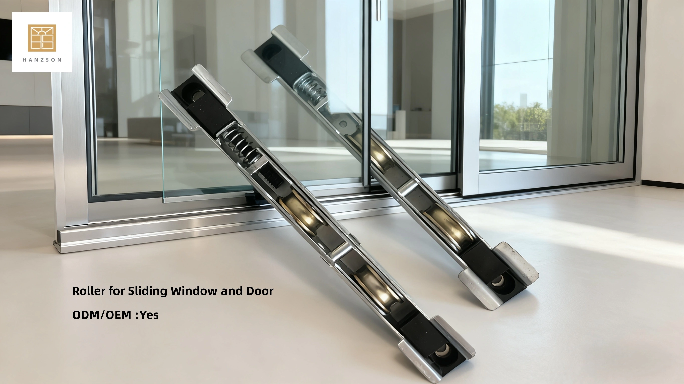 Copper wheels made of stainless steel are used to slide at the bottom of doors and windows to facilitate the sliding of doors and windows. 1